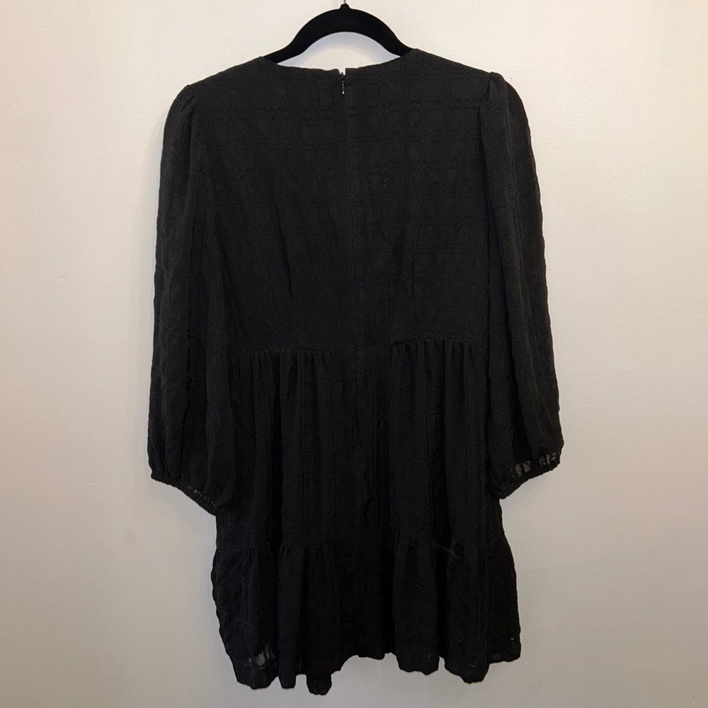 Madewell Black Boho Tiered Dress - Picture 4 of 4